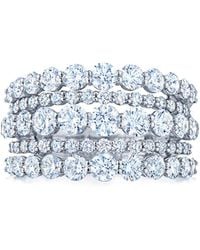 Kwiat - 18Kt Lyric Five Row Diamond Ring - Lyst