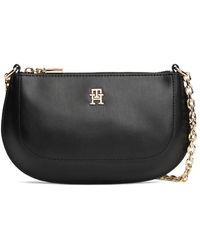 Tommy Hilfiger - Chain-Strap Logo-Detail Shoulder Bag - Lyst