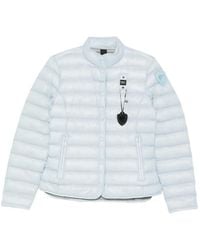 Blauer - Logo-Patch Quilted Jacket - Lyst