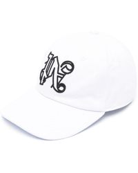 Palm Angels - Monogram-embroidered Cotton Cap - Lyst