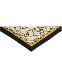 La DoubleJ - Reversible Fringe Foulard 90 - Lyst
