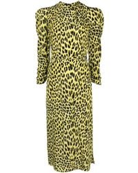Zadig & Voltaire - Racyl Leopard-print Silk Midi Dress - Lyst