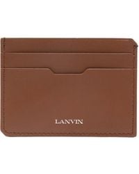 Lanvin - Kartenetui Mit Logo-Print - Lyst