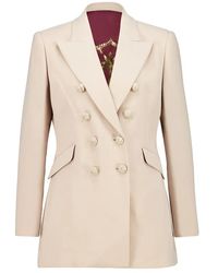 Johanna Ortiz - Herencias Del Alma Palm Tree-Embroidered Double-Breasted Jacket - Lyst
