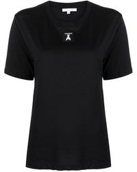 Patrizia Pepe - Logo-Patch Cotton T-Shirt - Lyst