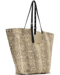 AllSaints - Sac Cabas Ara À Boucle En Peau De Serpent - Lyst