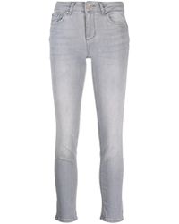Liu Jo - Jeans skinny con applicazione logo - Lyst