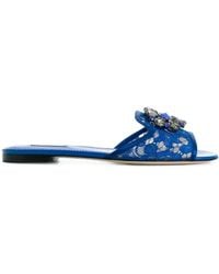 Dolce & Gabbana - 'Bianca' Slides - Lyst