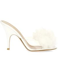 Gianvito Rossi - Igea Floral-Appliqué Sandals - Lyst