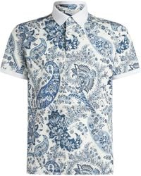 Etro - Floral Paisley Polo Shirt - Lyst