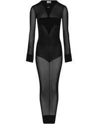 Jean Paul Gaultier - Long-Sleeves Knitted Maxi Dress - Lyst