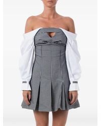Opening Ceremony - Inverted-Pleat Bustier Mini Dress - Lyst