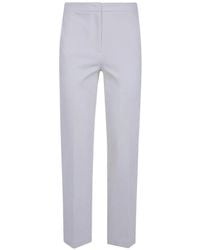 Twinset - Logo-Plaque Tailored Trousers - Lyst