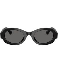 Giorgio Armani - Oval-Frame Sunglasses - Lyst