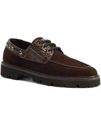 Giuseppe Zanotti - Crocodile-Embossed Suede Lace-Up Shoes - Lyst