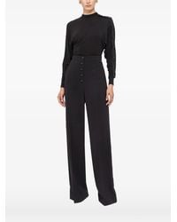 Nissa - Tencel And Wool Button-Detail Top - Lyst