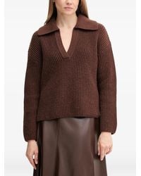 Barbour - Jersey con cuello en V - Lyst