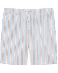 Lacoste - Striped Drawstring Shorts - Lyst