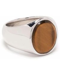Tom Wood - Oval Tiger Eye Ring - Lyst