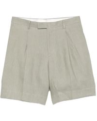 Lardini - Paaramis Pleated Button Shorts - Lyst