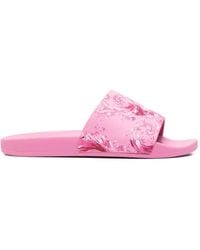 Versace Jeans Couture - Patterned Slides - Lyst