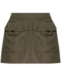 DIESEL - O-Cean-S2 Pocket Elasticated Mini Skirt - Lyst