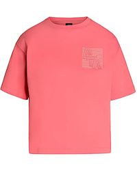 ALPHATAURI - Cotton Embossed T-Shirt - Lyst