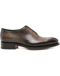 Santoni - Carter Brogue-Detailing Oxford Shoes - Lyst