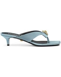 Versace - Gianni Bow Mules 45mm - Lyst