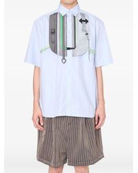Kolor - Bib Short-Sleeve Shirt - Lyst