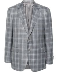 Canali - Tartan-Pattern Blazer - Lyst
