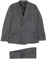 época - Traje Con Doble Botonadura Y Rayas Diplomáticas - Lyst