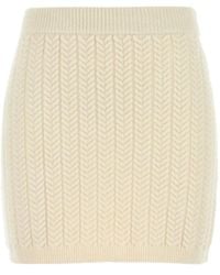 Sportmax - Cable-Knit Miniskirt - Lyst