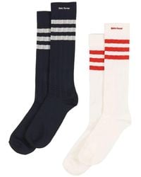adidas - Crochet-Knit Striped Socks (Set Of Two) - Lyst