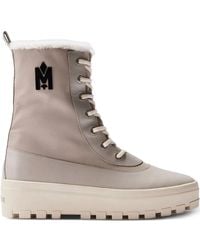 Mackage - Hero Logo-Embellishment Lace-Up Boots - Lyst
