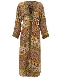 Picus Viridis - Paisley-Print Midi Dress - Lyst