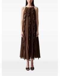 ViCOLO - Ruffle-Trim Midi Dress - Lyst