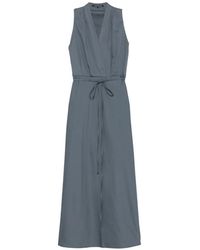 Luisa Cerano - Wrap-Style Belted Midi Dress - Lyst