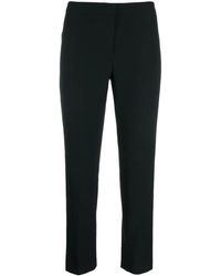 McQueen - Cropped Straight-Leg Trousers - Lyst