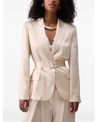 Liu Jo - Belt-Detail Single-Breasted Blazer - Lyst