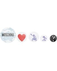 Moschino - Logo-Motif Pin Set (Set Of Five) - Lyst