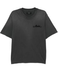 Amiri - Bandana-Embellished Cotton T-Shirt - Lyst
