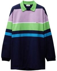 Versace - Striped Cotton-Jersey Mini Dress - Lyst