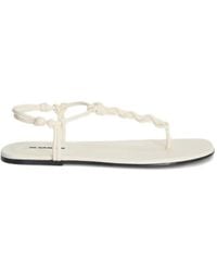 Jil Sander - Knotted-Strap Flat Sandals - Lyst