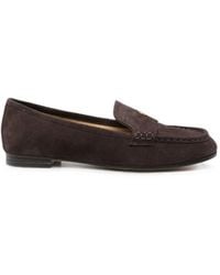 MICHAEL Michael Kors - Jennings Logo-Plaque Suede Loafers - Lyst