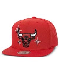 Mitchell & Ness - Chicago Bulls Embroidered Starlight Snapback Cap - Lyst