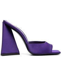 The Attico - Devon Satin Mules - Lyst