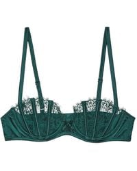 Fleur du Mal - Frankie Lace Balconette Bra - Lyst
