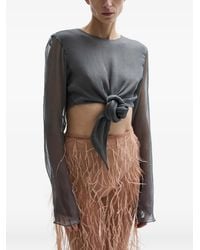 Atu Body Couture - Tether Long-Sleeve Tied Top - Lyst