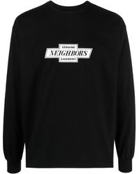 Neighborhood - Logo-print Crew-neck Sweatshirt - Lyst